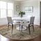 Homeroots 8' Brown And Beige Round Abstract Washable Indoor Outdoor Area Rug 612312 - alternate 4