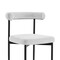 Homeroots Set of Two Gray And Black Upholstered Polyester Open Back Dining Side Chairs 569408 - alternate 3
