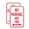 Signmission No Parking Any Time with double arrow, 12'' X 18'' 2 Signs, Heavy Gauge Aluminum, 2PK A-1218-2PACK-2582 - alternate 1