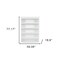 Homeroots 77" Antiqued White Solid Wood Five Tier Bookcase 523196 - alternate 5