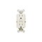 Leviton 15 Amp Self-Test SmartlockPro Slim Tamper Resistant GFCI Duplex Outlet, White, 3PK M92-GFTR1-03W - alternate 2