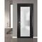 Sartodoors Slab Barn Door Panel Frosted Glass Lite Planum 2102 Black 42x80 Solid Core Modern Interior PLANUM2102S-BLK-42 - alternate 2