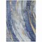 Homeroots 5' X 8' Blue Gold And Ivory Abstract Washable Indoor Outdoor Area Rug 617426 - alternate 3