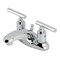 Kingston Brass Double-Handle 4" Centerset Bathroom Faucet with Pop-Up Drain, Polished Chrome FB8621CML - alternate 1