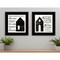 Homeroots Set Of Two House or Blessing Black Framed Print Wall Art, 2PK 406056 - alternate 3