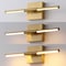 Jonathan Y McKenna 16.25" Modern Minimalist Dimmable Integrated LED Metal Wall Sconce, Brass Gold JYL7039B - alternate 3