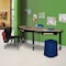 Regency I-Promise Student Classroom Desk W/ Book Storage, 60 in W X Wood, Metal, Noble Oak IP2SD2BX6024NO - alternate 4