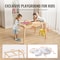 Vevor Kids Sensory Table Indoor Wooden Play Sand Water Table with 3 Storage Bins JRG-SKU2S - alternate 2
