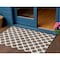 Homeroots 3' X 5' Brown And Ivory Polka Dot Washable Indoor Outdoor Area Rug 614881 - alternate 1