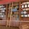 Quiet Glide 9.92 ft. Red Oak Contemporary Wheel Black Rolling Ladder, 12 ft. Rail QG.240-10RO-12-H.08 - alternate 1