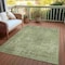 Homeroots 5' X 8' Artichoke Green And Beige Abstract Washable Indoor Outdoor Area Rug 615489 - alternate 4