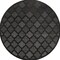 Homeroots 8' Charcoal And Black Round Trellis Indoor Outdoor Area Rug 545226 - alternate 1