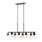 Jonathan Y Julian 33.5" 8-Light Farmhouse Bohemian Iron/Glass Linear LED Pendant, Oil Rubbed Bronze/Clear JYL7570A - alternate 3