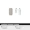 Amerock Socle 1-7/16 inch (37mm) Length Satin Nickel Cabinet Knob, 25PK 25VMP37023G10 - alternate 2
