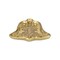 Homeroots 5in Gold Cast Iron Christmas Bell Trinket Tray 634784 - alternate 2
