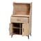 Baxton Studio Pavone Mid-Century Modern Oak Brown Wood Kitchen Cabinet 252-14025-ZORO - alternate 4