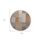 Homeroots 8' Chocolate And Gray Round Striped Washable Indoor Outdoor Area Rug 581703 - alternate 4