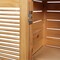 Happimess Solstice 47"H Handcrafted Pine Wood Bathroom Freestanding Floor Bathroom Storage Cabinet w/Louvered SHF2002A - alternate 3