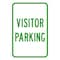 Sign Solutions Usa Parking Sign, 12 in W, Aluminum Sign, White DCS06DWT1218CUS00162 - alternate 1