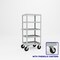 Pucel Five Shelf Extra Heavy Duty Stock Cart, 24 in W x 68 in H x 30 in D, Gray H-2430-P - alternate 1