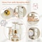 Simple Deluxe 54 Inches Cat Tree Tower Condo Furniture, Cat Tower for Indoor Cats, Beige 3A88CATTREE54INBGE - alternate 3