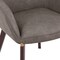 Leisuremod Elias Dining Chair Upholstered in Leather Velvet and Powder Coated Iron Legs, 2PK EDC21DGR-2 - alternate 2