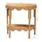 Bali & Pari Paisley Bohemian Scallop Light Honey Rattan Console Table 252-14112-ZORO - alternate 4
