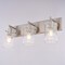 Vaxcel Northfield 3-Light Vanity Light, Satin Nickel, Clear Seeded Glass, 21-In. Wide W0568 - alternate 2
