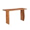Homeroots 57" Chestnut Solid Wood Sled Console Table 521957 - alternate 2