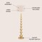 Jonathan Y Adriana 62.5" Contemporary Transitional Metal LED Floor Lamp, Gold Painting JYL5048A - alternate 3