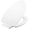 Mayfair Toilet Seat, Oval, Wood, White, Modern, Single Hinge 1878SLW000 - alternate 2