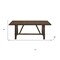 Homeroots 72" Oak Wood Trestle Base Dining Table 630371 - alternate 2