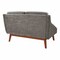Office Star Products Lounge Seating/Davenport Mid-Century Loveseat, Charcoal SL4422R-MC4 - alternate 6