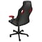 Elama High Back Adjustable Faux Leather and Mesh Office Chair in Black and Red ELM-F-010 - alternate 3