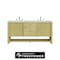 James Martin Vanities Marigot 72 in. Double Vanity, Sunwashed Oak w/ 3 CM Eternal Jasmine Pearl Silestone Top D404-V72-SWO-FEJP - alternate 1