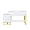 Homeroots 39" White Wood Mirrored Dresser 691699 - alternate 2