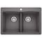 Blanco Diamond Equal Double Dual Deck, Cinder 441466 - alternate 1