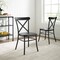 Crosley Camille 2-Piece Metal Dining Chair Set CF500620-MB - alternate 3