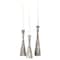Fabulaxe Marble Resin Candle Holders - Pack of 18 Gray Decorative Taper Candlesticks for Home Decor,  QI004063.GY.6 - alternate 1