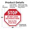Signmission Stop Do Not Leave Deliveries Here T, 10 Inch X 10 Inch, Plastic Sign OC-P-10-48 - alternate 4