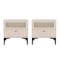 Manhattan Comfort Amara Nightstand in Pale Rose and White- Set of 2 2-NS006-PK - alternate 3