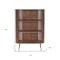 Homeroots 57" Natural and Brown Wood Three Tier Bookcase 517721 - alternate 3