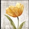 Homeroots Golden Flower Black Framed Print Wall Art 407350 - alternate 2