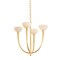 Hudson Valley Lighting Maywood 4 Light Chandelier in Vintage Gold Leaf Finish 9023-VGL - alternate 1