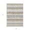 Homeroots 9' X 12' Ivory Gray And Beige Striped Washable Indoor Outdoor Area Rug 598362 - alternate 4