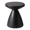 Leisuremod Dune 17 in Round Fiberstone Side Table, Pedestal Base, Weatherproof, Fully Assembled DST17BL - alternate 2