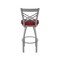 Holland Bar Stool Co 820 Catalina Stainless Steel 36in Swivel Bar Stool with Graph Ruby Seat 82036SS016 - alternate 2