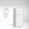 Tcl 10.1 Cu. Ft. Double-Door Refrigerator with Freezer, White TRT10T4AW - alternate 3