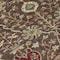 Homeroots 8' Chocolate Tan And Green Round Floral Washable Indoor Outdoor Area Rug 603409 - alternate 4