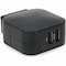 Add-On DUAL-PORT USB WALL CHARGER 5V 3.4A FOR USE WITH STANDARD US AC BLACK WALL PLUGS USAC22USB5V34A - alternate 3